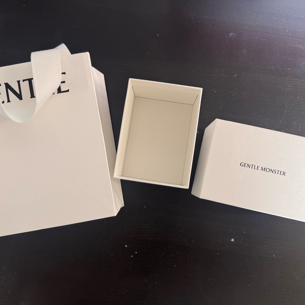 Gentle Monster Cream Box and Bag Set